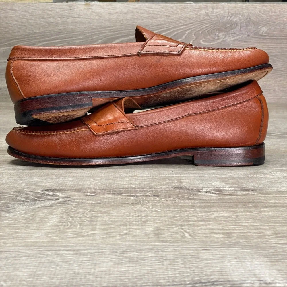 GH Bass Weejuns Penny Loafers Mens 11.5 D Brown Leather Belk 125 Anniversary